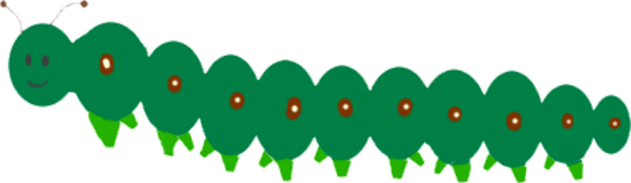 Green Caterpillar illustration